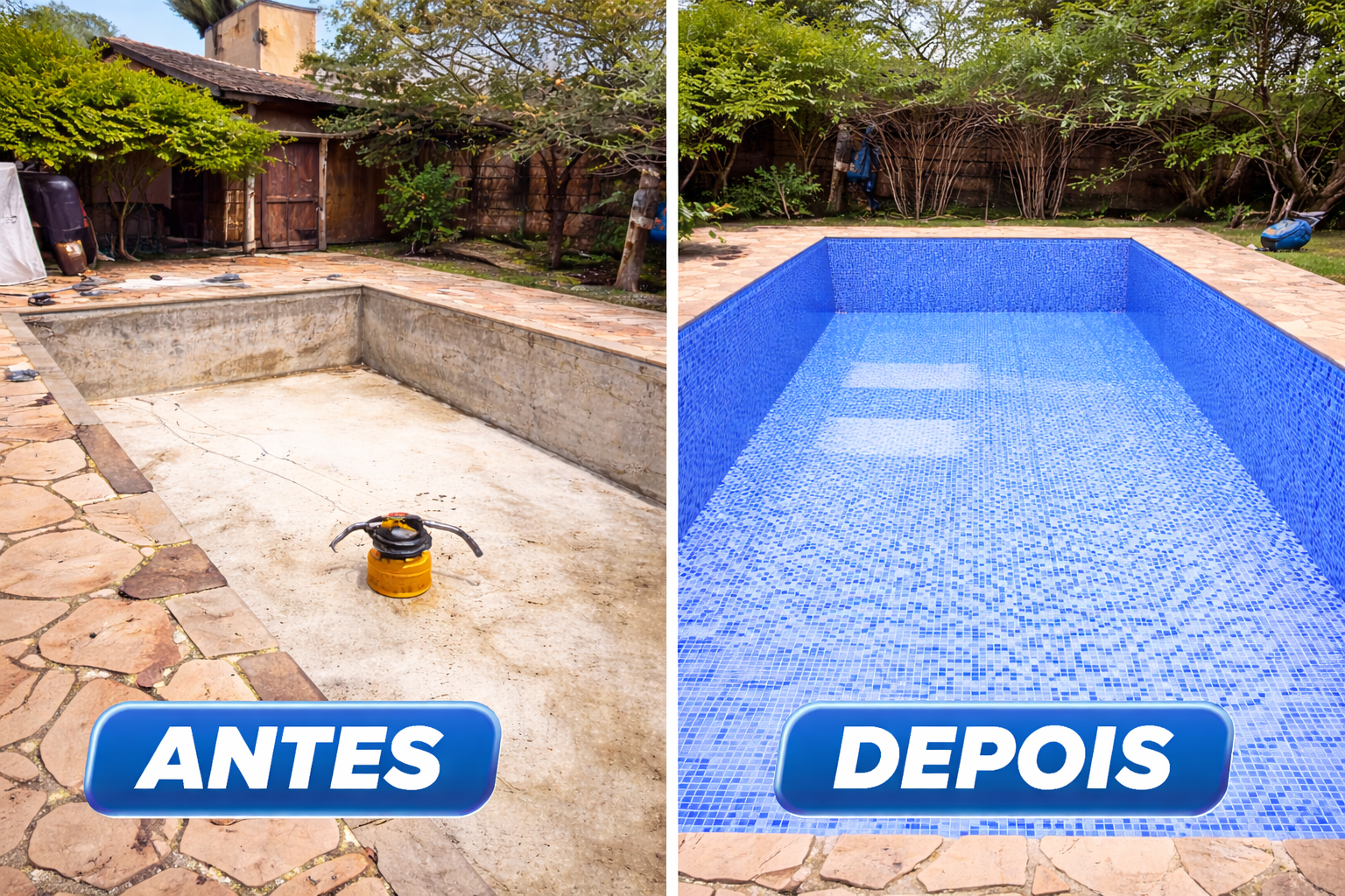 Piscina de vinil 8x4x1,40