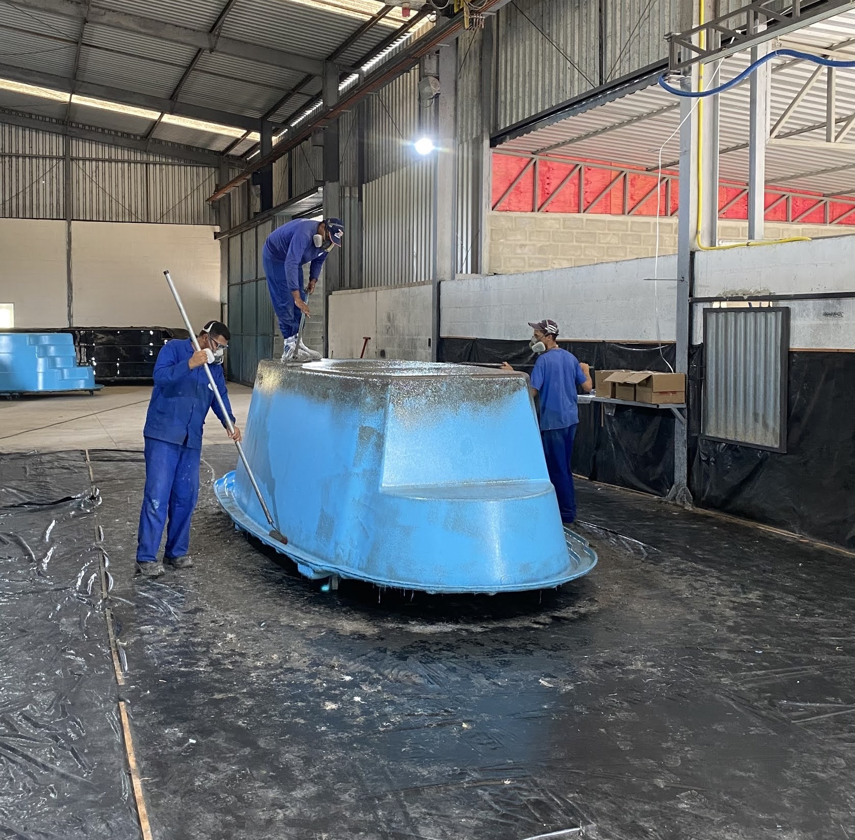 Piscina em construção